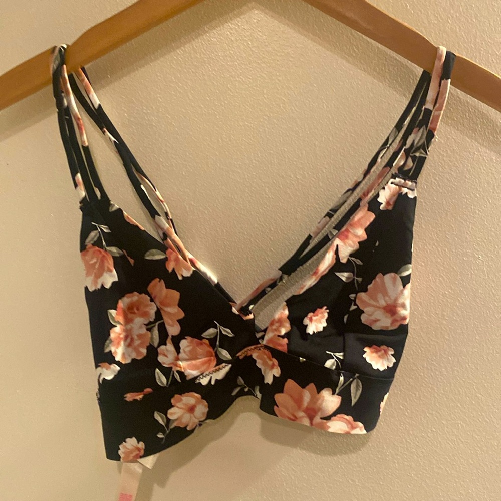 PINK floral bralette